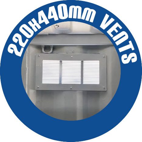 220x440mm Vents Modification